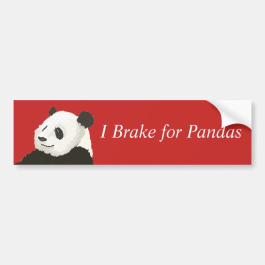 Rem voor Bumpersticker Pandas (Voorkant)