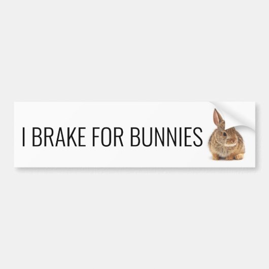 Rem voor Bunnies Bumpersticker (Voorkant)