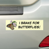Rem voor Butterflies Bumpersticker (Op auto)