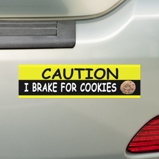 Rem voor COOKIES Bumpersticker (Op auto)