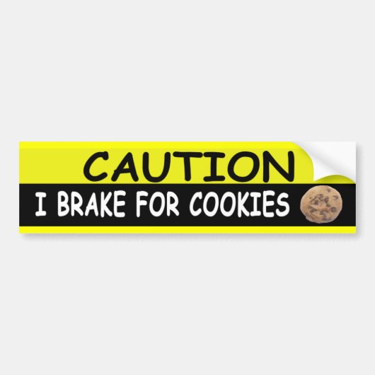 Rem voor COOKIES Bumpersticker (Voorkant)