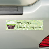 Rem voor Cupcakes Bumpersticker (Op auto)