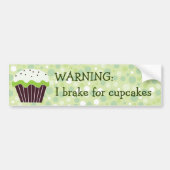 Rem voor Cupcakes Bumpersticker (Voorkant)