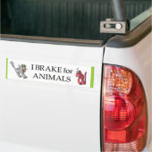 Rem voor dieren bumpersticker (Op Truck)