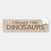Rem voor dinosauriërs Bumpersticker (Voorkant)