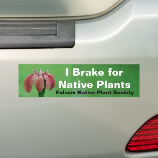 Rem voor inheemse Planten Bumpersticker (Op auto)