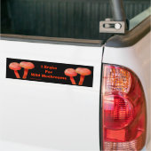 Rem voor paddenstoelen Funny Natuur Bumpersticker (Op Truck)