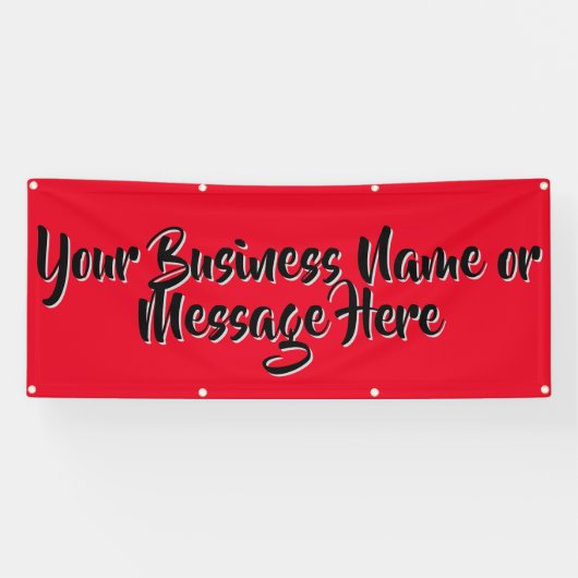 "Remarkable Red" Banner with Text (Horizontaal)