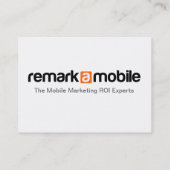 RemarkaMobile Oranje Visitekaartje (Achterkant)