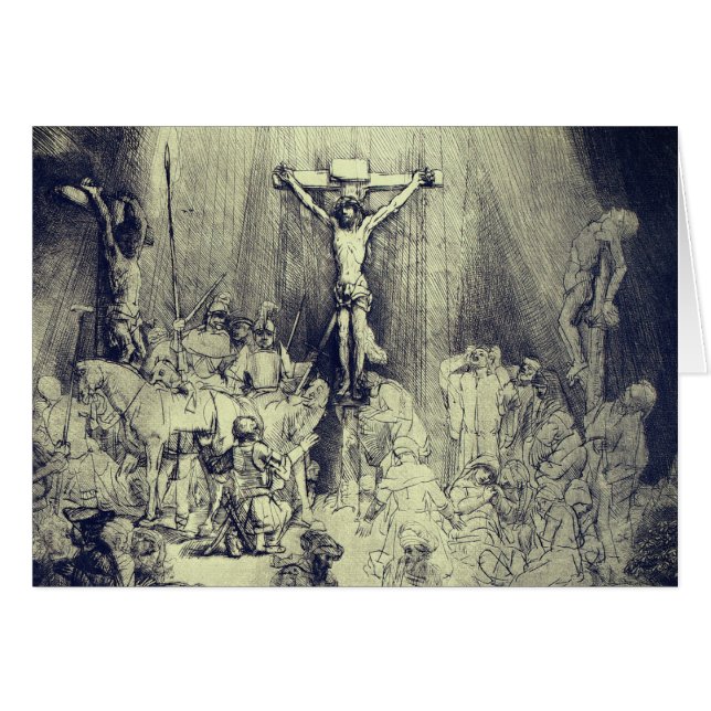 Rembrandt 1653 detail Drie Crosses (Voorkant Horizontaal)