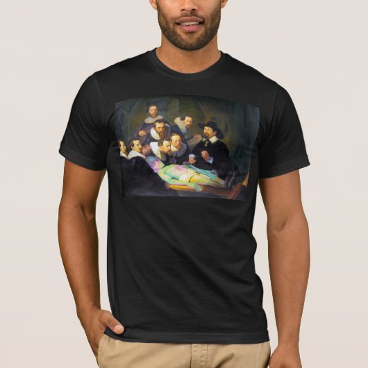 Rembrandt Anatomie Les Modern Schilderen Mannen T-shirt (Voorkant)