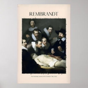 Rembrandt Anatomieles Dr Tulp632 Groepsportret Poster