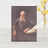 Rembrandt - apostel Paulus Kaart (Gele Bloem)