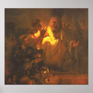 Rembrandt - Apostle Peter ontkende Christus Poster