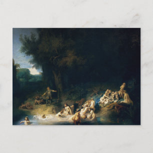 Rembrandt Art Painting Diana Bathing Briefkaart