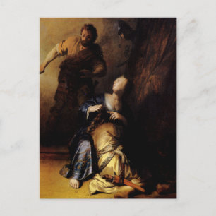 Rembrandt Art Painting Samson Briefkaart