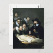 Rembrandt Art schilderen van de anatomie-les Briefkaart (Voorkant / Achterkant)