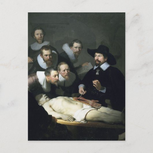 Rembrandt Art schilderen van de anatomie-les Briefkaart (Voorkant)
