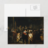 Rembrandt Art schilderen van de Nightwatch Briefkaart (Voorkant / Achterkant)