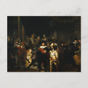 Rembrandt Art schilderen van de Nightwatch Briefkaart
