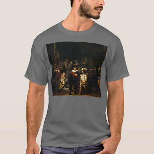 Rembrandt Art schilderen van de Nightwatch T-shirt (Voorkant)