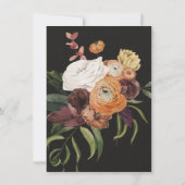 Rembrandt Autumn Floral Save the Date Wedding Kaart (Achterkant)