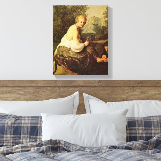 Rembrandt - Bathsheba gezien door Koning David Canvas Afdruk (Insitu (Slaapkamer))