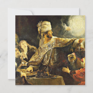 Rembrandt - Belshazzar's Feast, religieus schilder Kaart