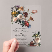 Rembrandt Bloemen Licht & Luchtig Huwelijk Acryl Uitnodigingen (Insitu (Draagbaar))