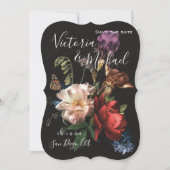 Rembrandt Bloemige Save the Date Trouwdag Kaart (Voorkant)