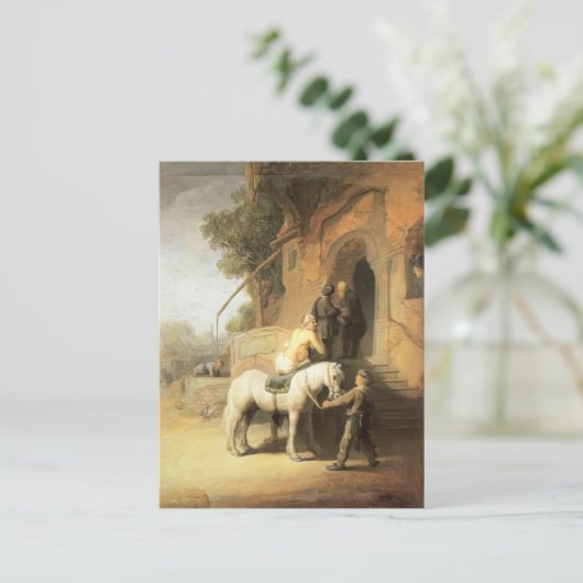 Rembrandt: Charitable Samaritan Briefkaart (Staand voorkant)