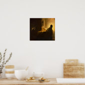 Rembrandt - Christus in Emmaus Poster (Keuken)