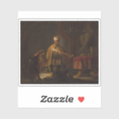 Rembrandt - Daniel en Cyrus voor de Idols Bel Sticker (Vel)