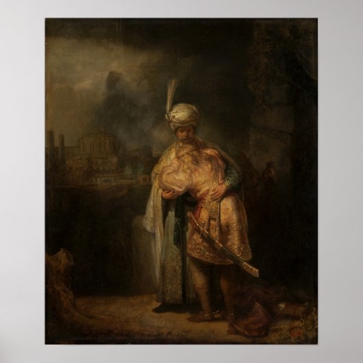 Rembrandt - David en Jonathan Poster (Voorkant)