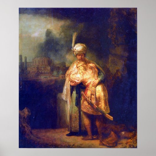 Rembrandt - Davids farewell met Jonathan Poster (Voorkant)