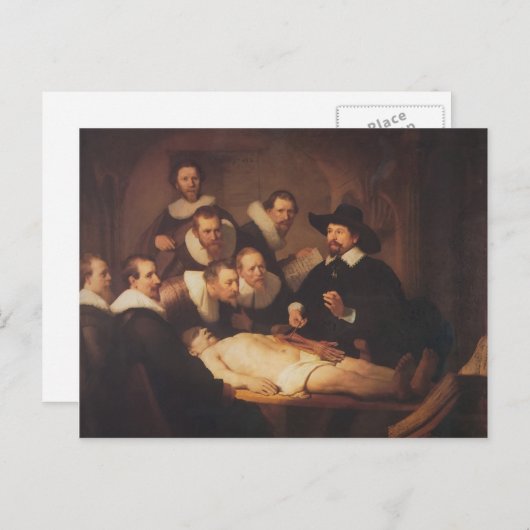 Rembrandt - De anatomie Lesson van Dr. Nicolaes Tu Briefkaart (Voorkant / Achterkant)