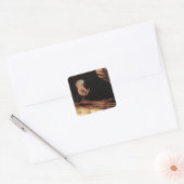 Rembrandt- De anatomieles van Dr. Nicolaes Tulp Vierkante Sticker (Envelop)
