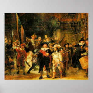 Rembrandt - De Nachtwacht 3 Poster