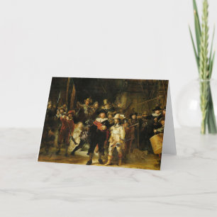 Rembrandt - De Nachtwacht Bedankkaart
