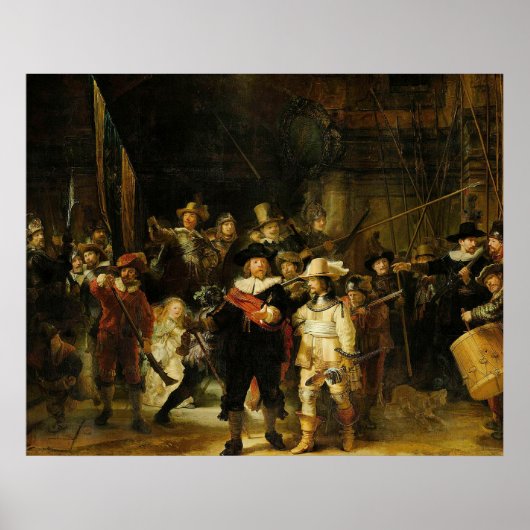 Rembrandt - De Nachtwacht Poster (Voorkant)