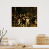 Rembrandt - De Nachtwacht Poster (Keuken)