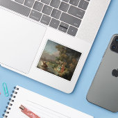 Rembrandt - De ontvoering van Europa Sticker (Laptop met iPhone)