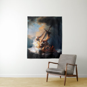 Rembrandt - De storm op het meer van Galilea Wandkleed