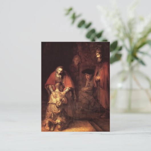Rembrandt: De terugkeer van de prodigal Son Briefkaart (Staand voorkant)