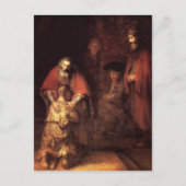 Rembrandt: De terugkeer van de prodigal Son Briefkaart (Voorkant)