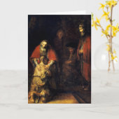 Rembrandt - De terugkeer van de prodigal Son Kaart (Gele Bloem)