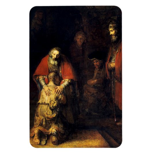 Rembrandt - De terugkeer van de prodigal Son Magneet (Verticaal)