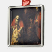 Rembrandt - De terugkeer van de prodigal Son Metalen Ornament (Links)