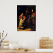 Rembrandt - De terugkeer van de prodigal Son Poster (Keuken)