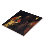 Rembrandt - De terugkeer van de prodigal Son Tegeltje (Zijkant)